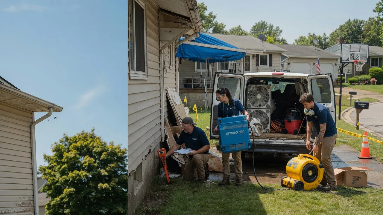 Ceiling Leak Cleanup in Olive Branch, IL near me